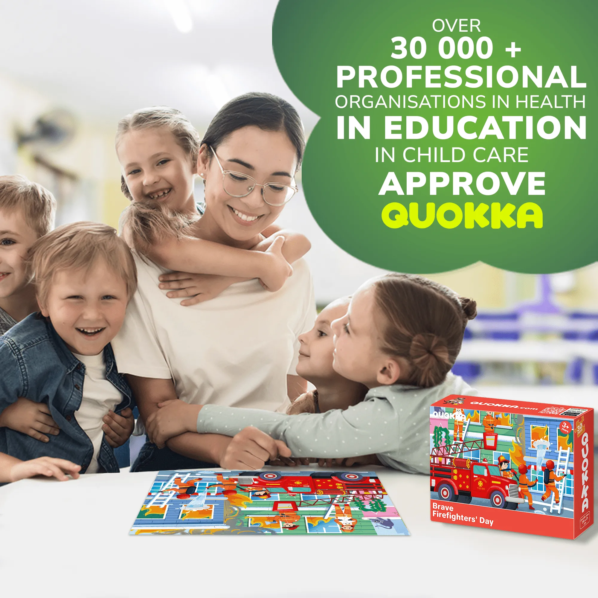 30 Pcs Jigsaw Puzzles for Kids | Firefighters