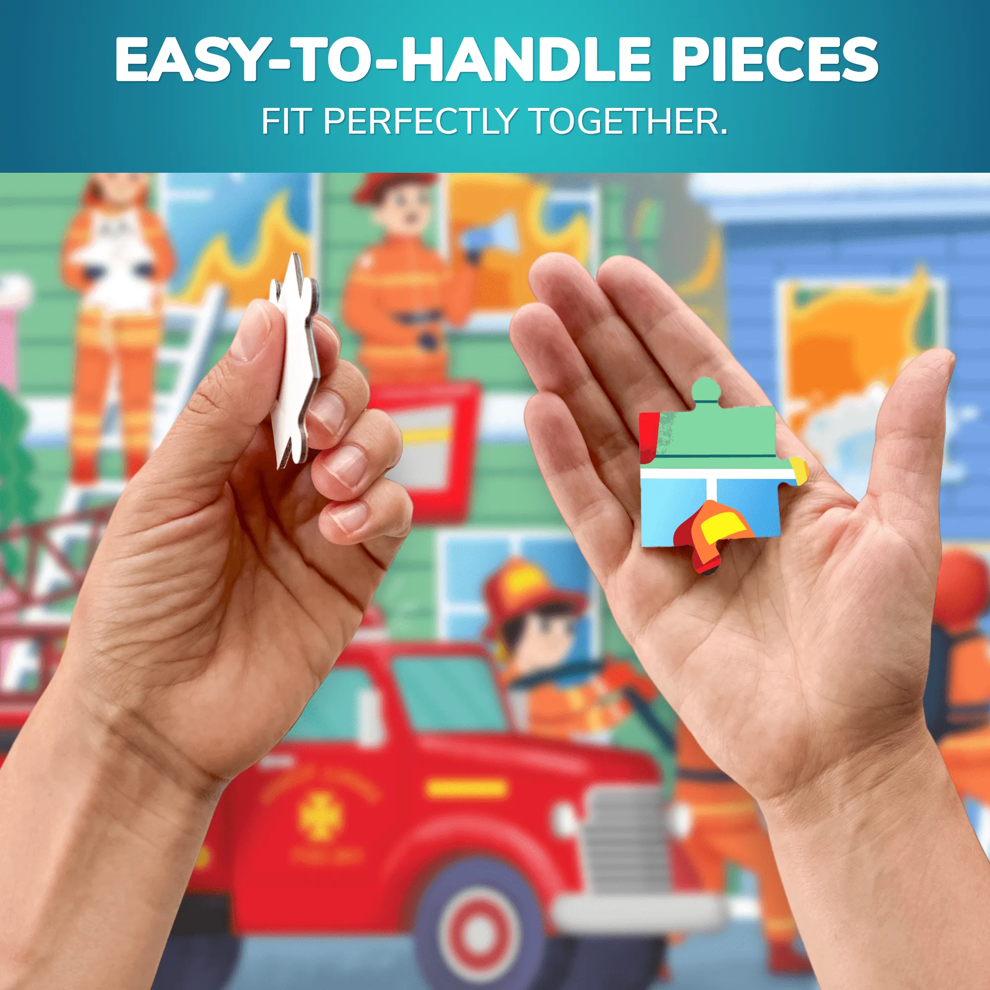 30 Pcs Jigsaw Puzzles for Kids | Firefighters