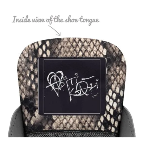 ADITI-KALI FUSIONS unisex Monument high top. limited edition Designer Showcase Collection.