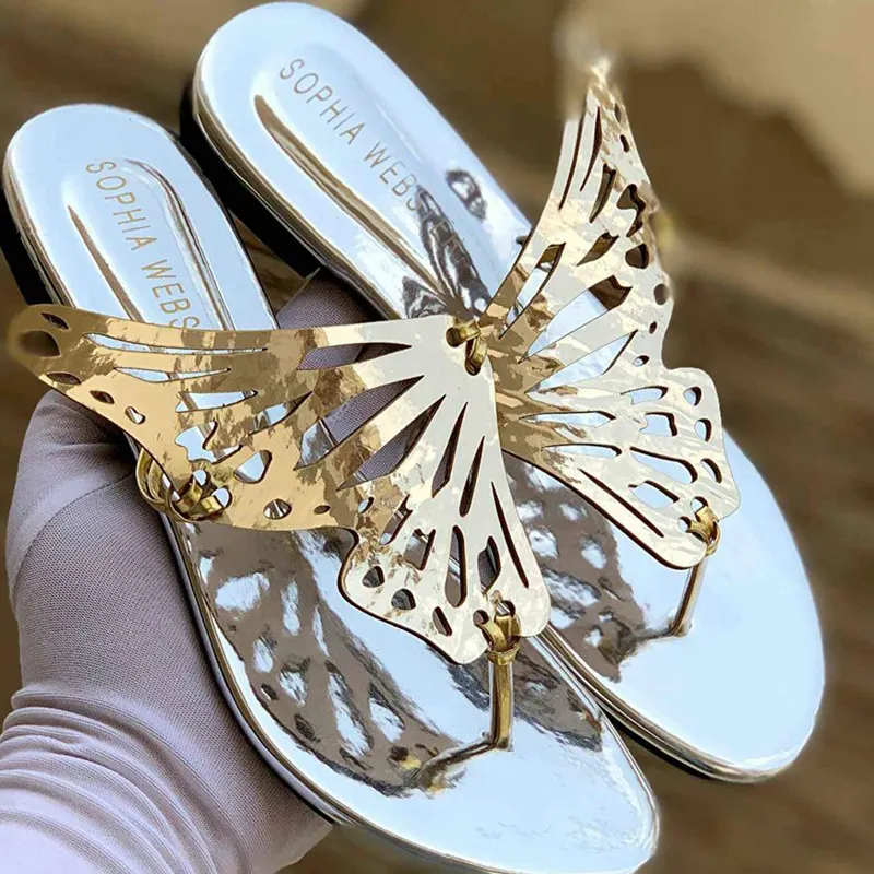 Beautiful Butterfly Flat Slippers -1027