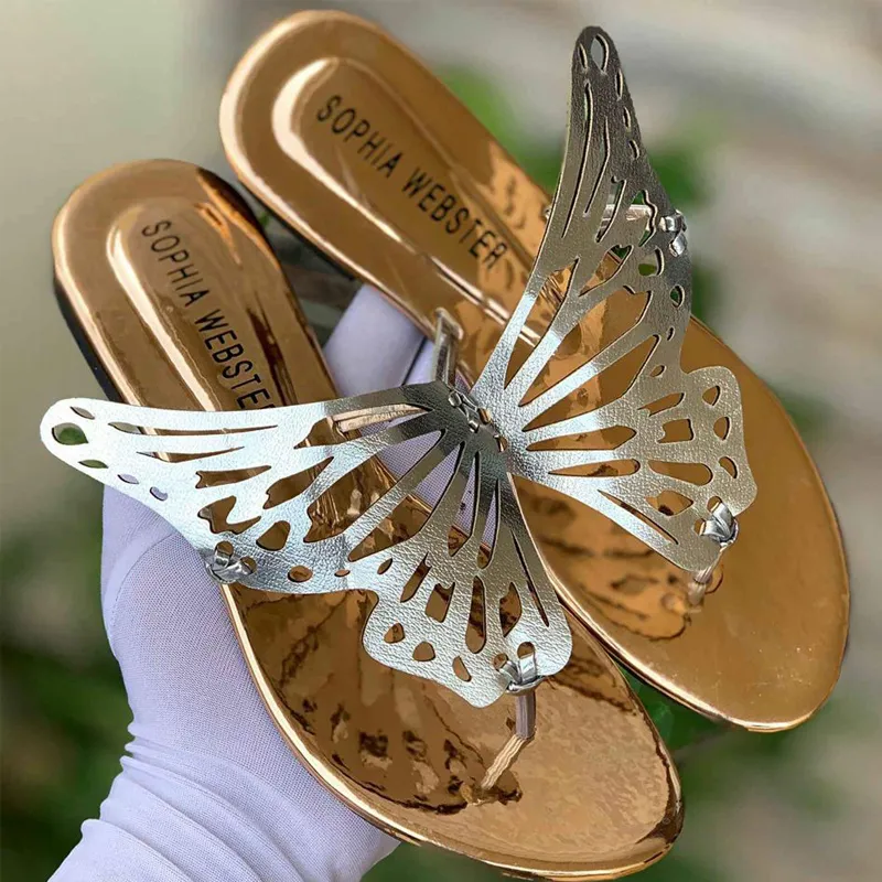 Beautiful Butterfly Flat Slippers -1027