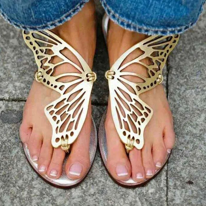 Beautiful Butterfly Flat Slippers -1027