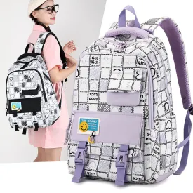 Black New High School Student School Backpack 1370