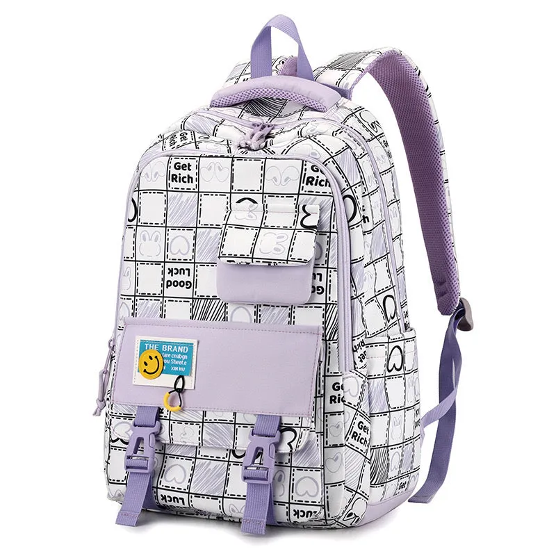 Black New High School Student School Backpack 1370