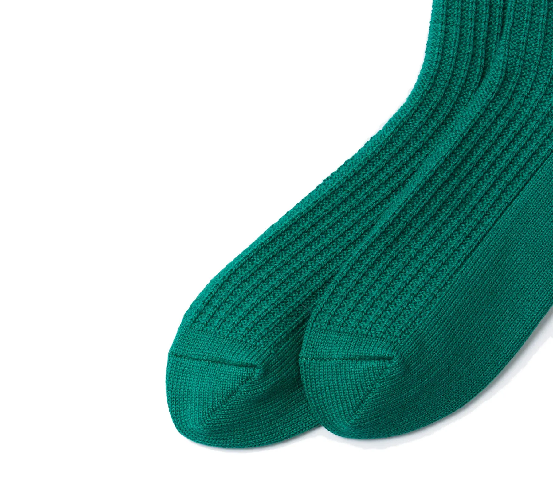 Cotton Waffle Crew Socks | Sea Green