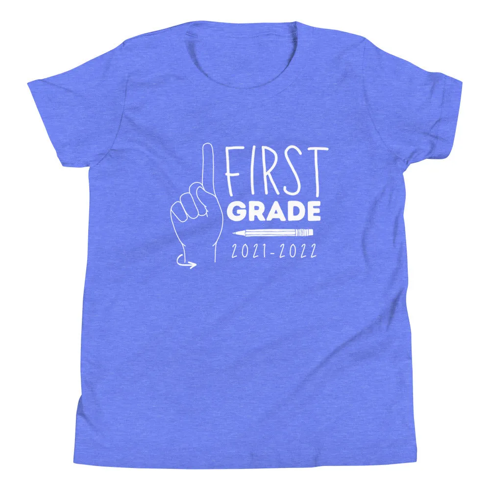 FIRST GRADE Youth Short Sleeve Tee (White Ink)