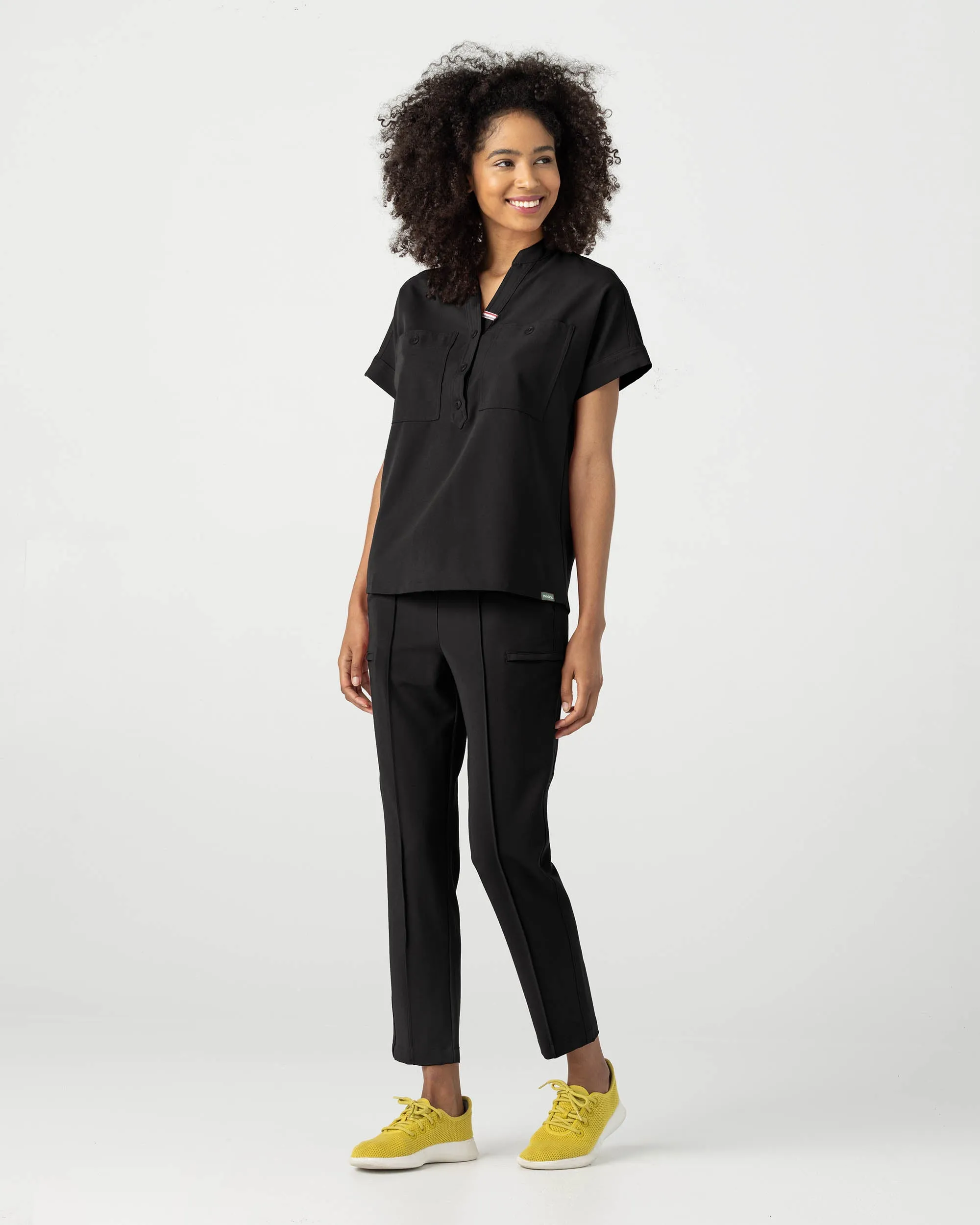 FYSEL® Fiji‎ ‎ Banded Collar Scrub Top