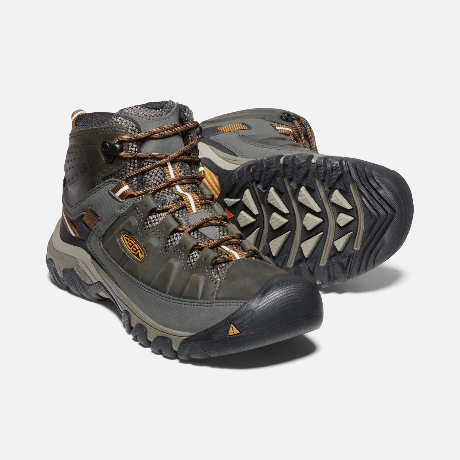 Waterproof Keen Mens Targhee III 3 Boot in Black Olive Golden Brown