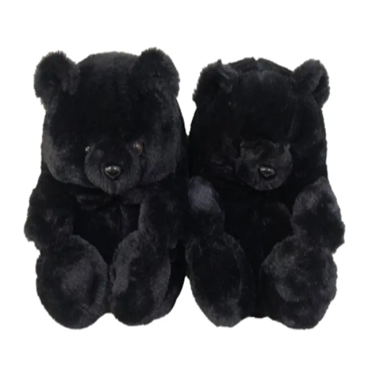 Kids - Slippers - Lovely teddy bear slippers, Warm and plush slippers, one size fits all, Anti-Slip