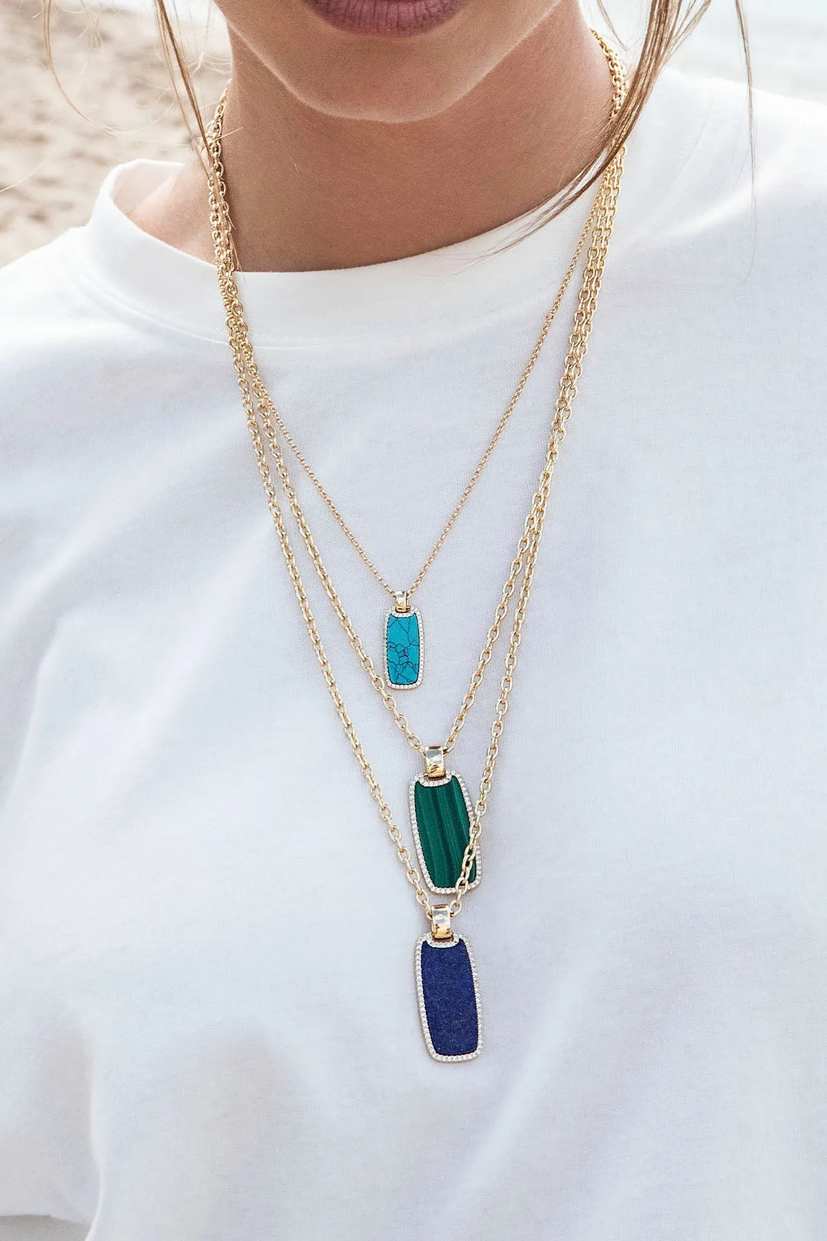 Lagoon Medal Adjustable Necklace