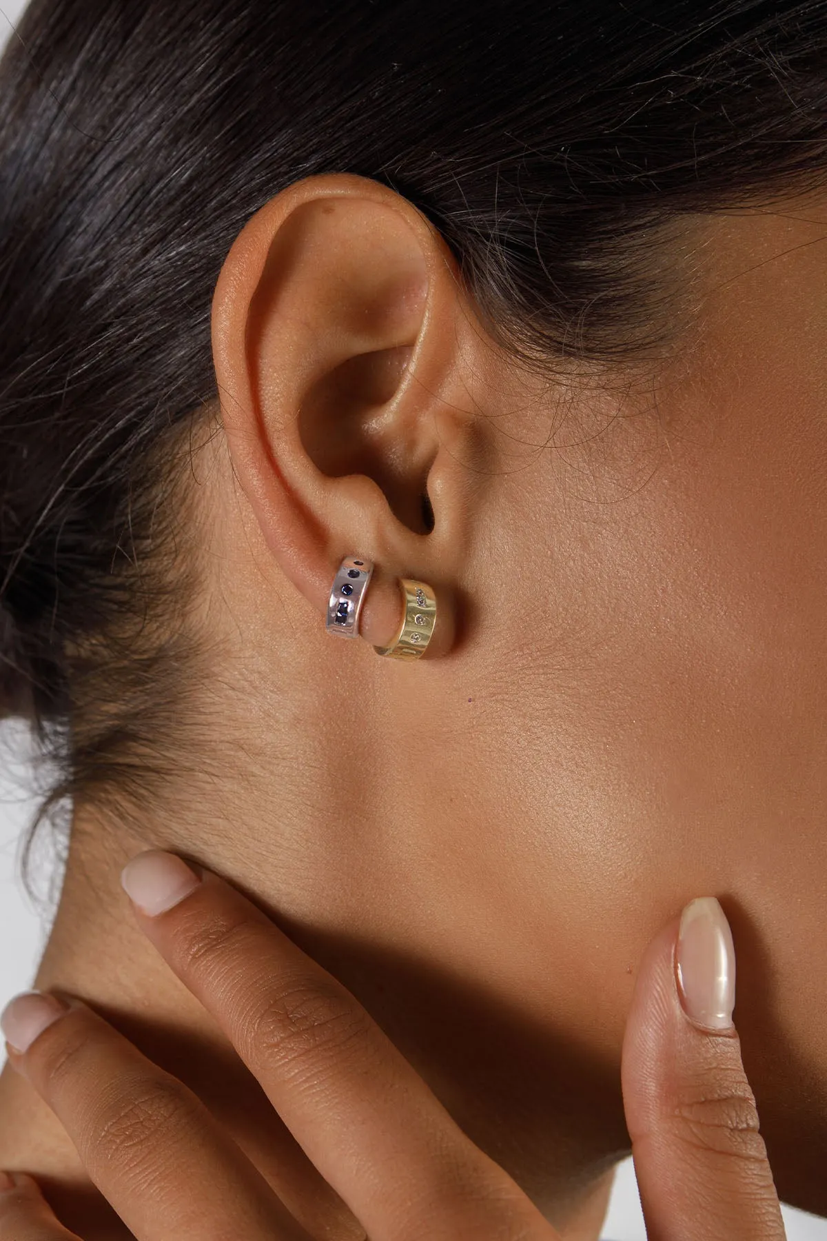 LOVE Morse Code Huggie Earrings