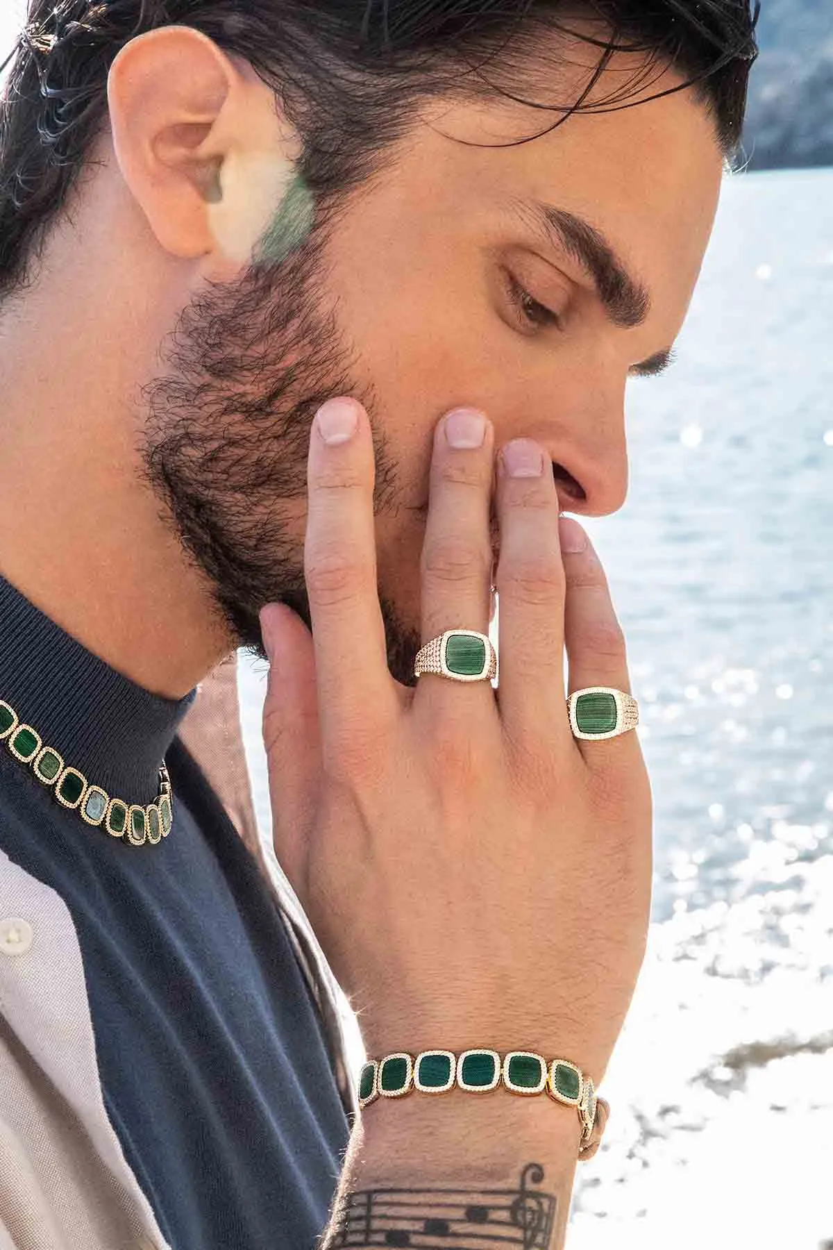 Malachite Signet Ring