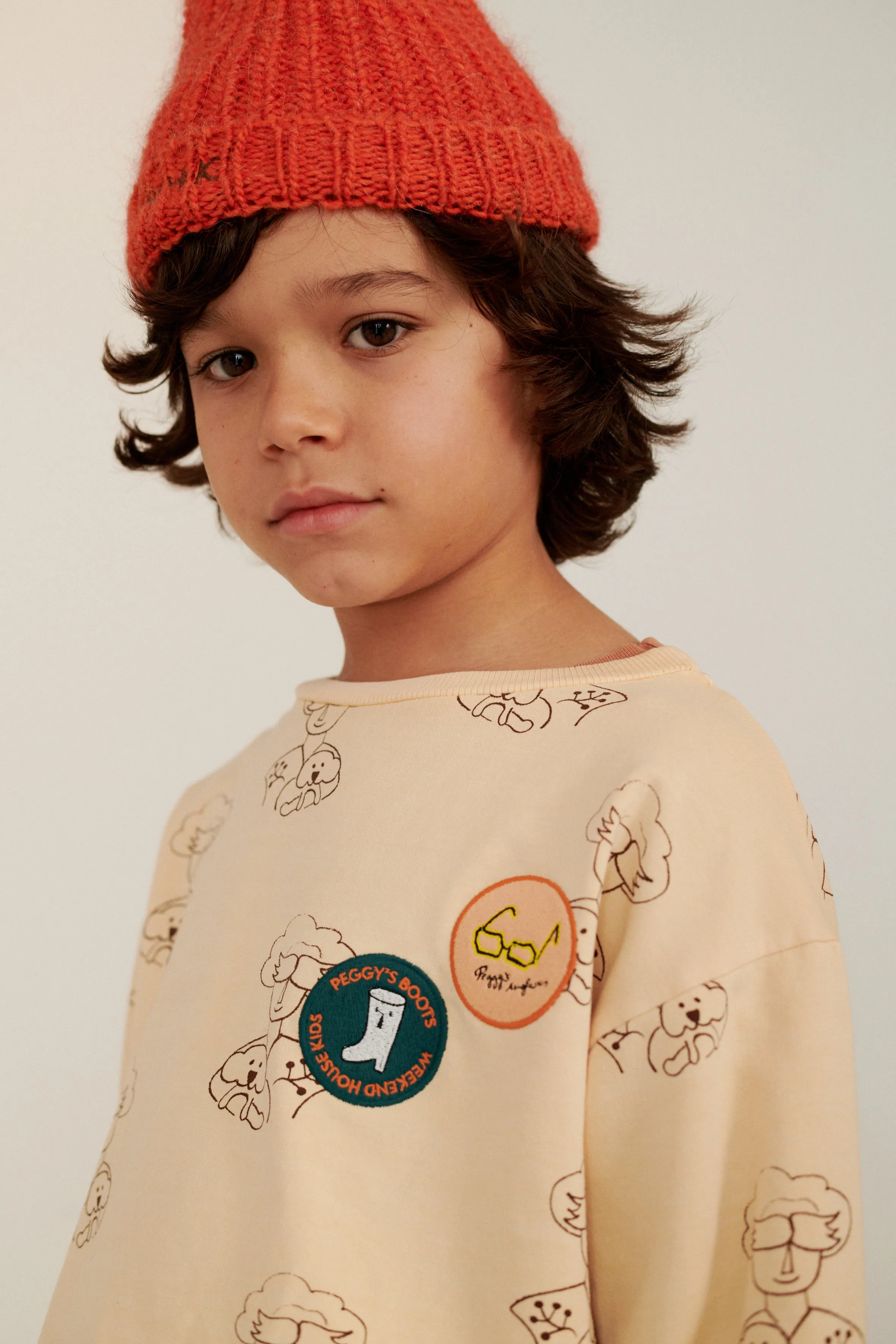 Peggy Kid's Peach Sweatshirt