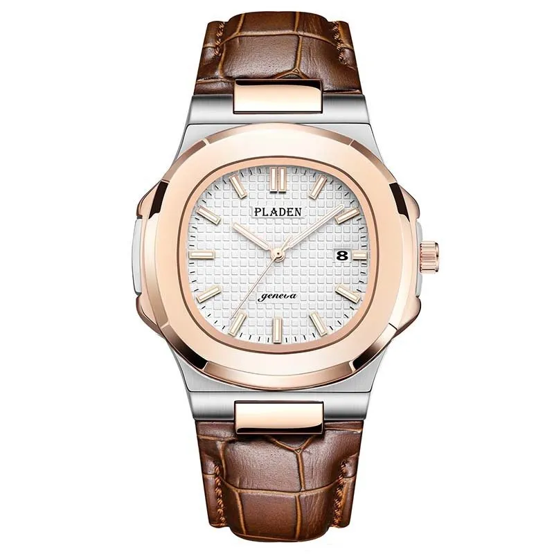 PLADEN Classic Waterproof Quartz Watch