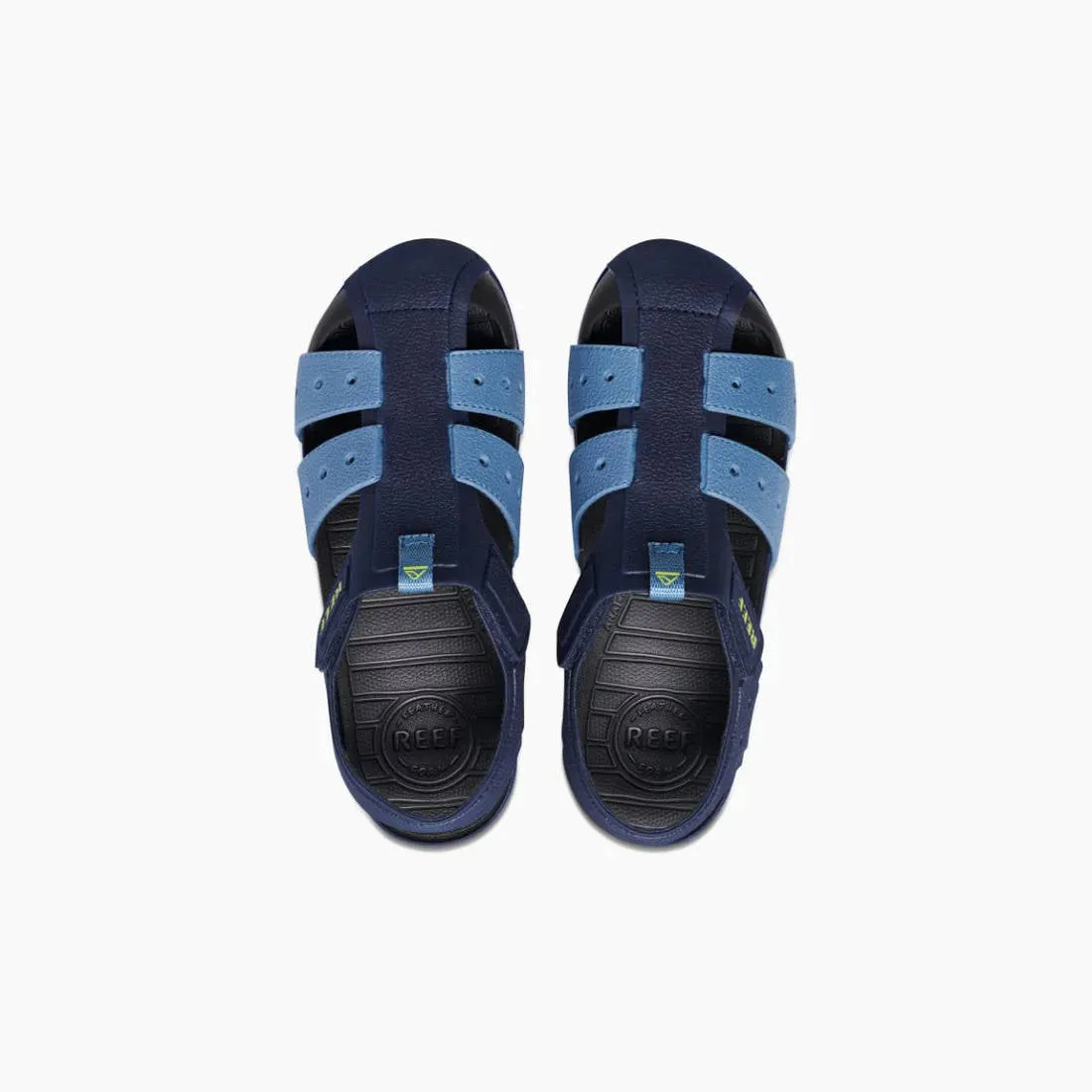 Reef Kids Water Beachy Grey Ocean Lime