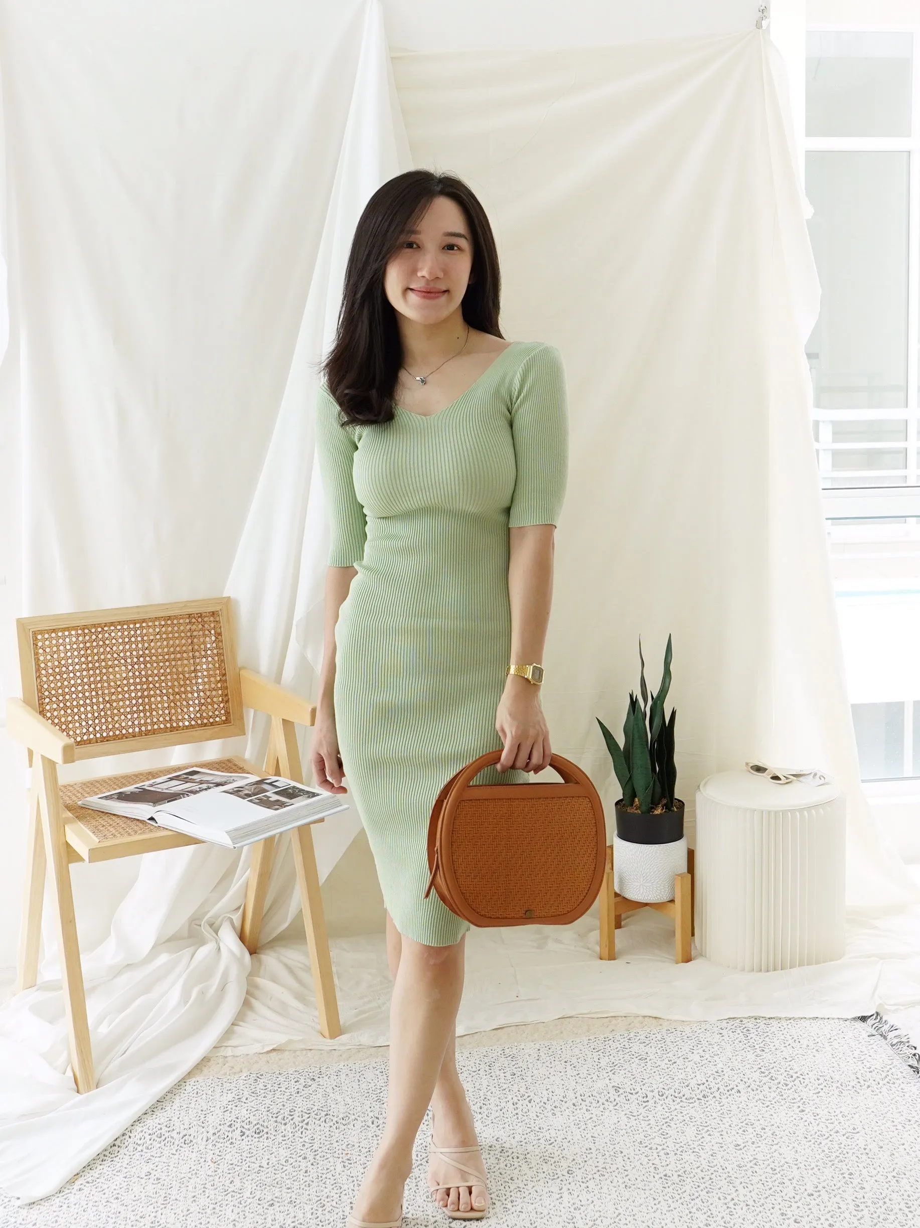 RIB SLIM BODYCON DRESS