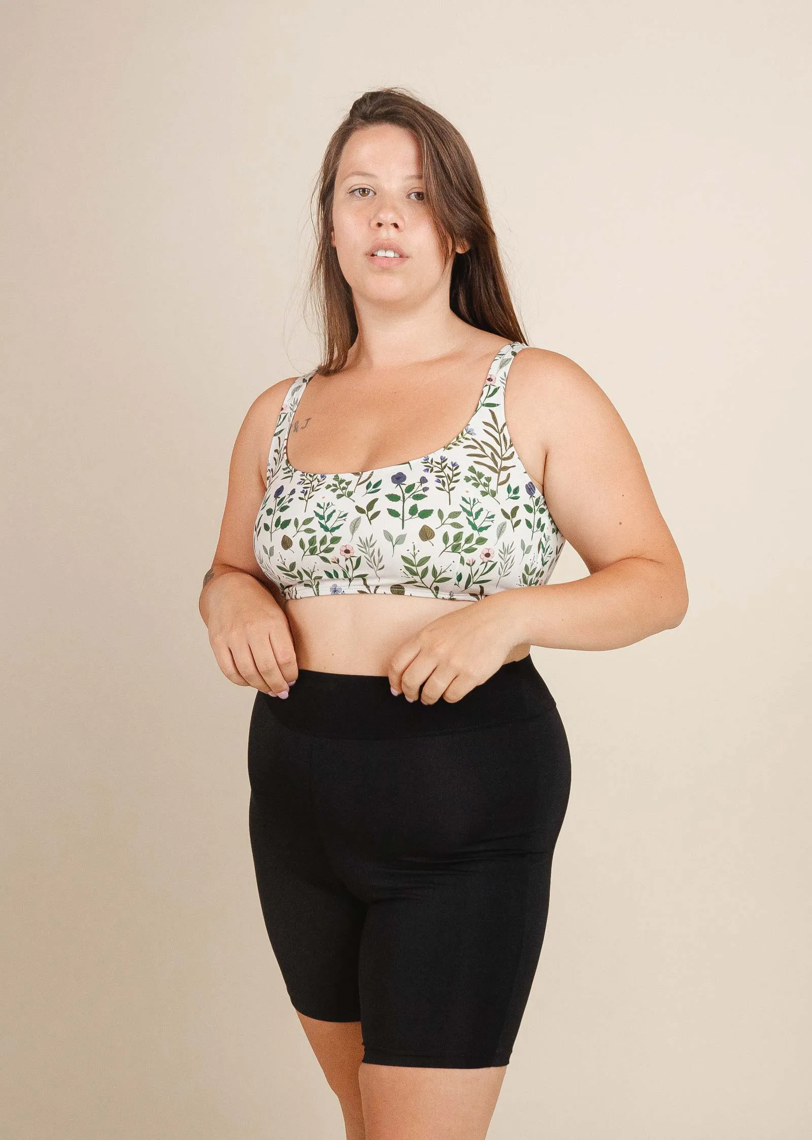Riviera Black High Waist Swim Bike Short