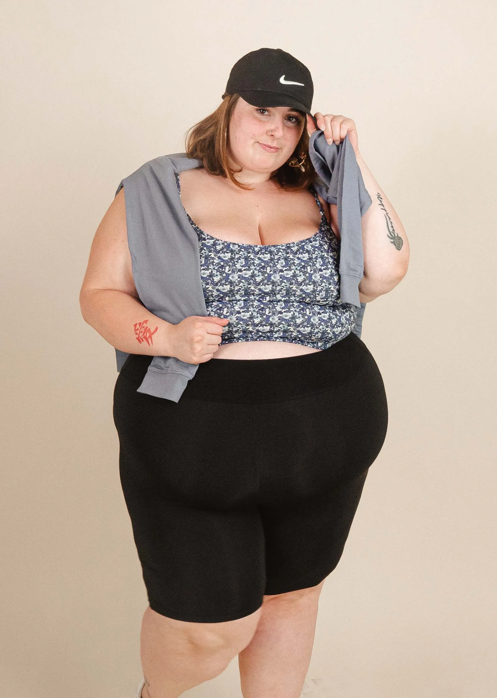 Riviera Black High Waist Swim Bike Short