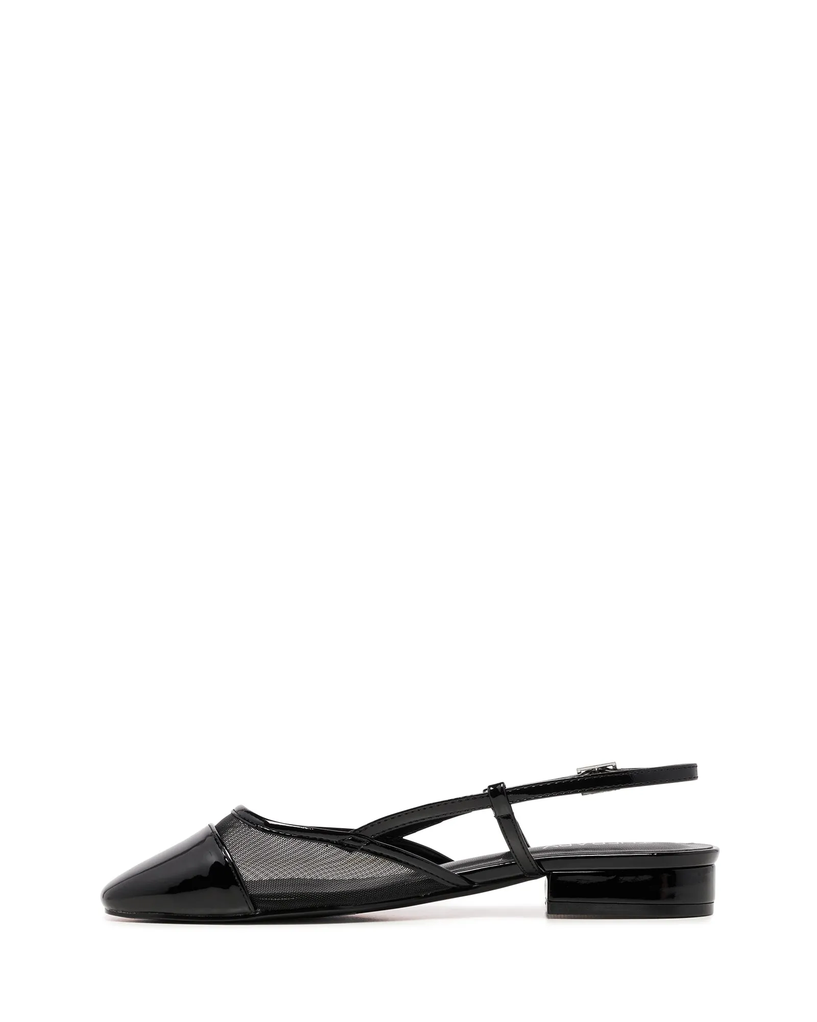 Selene Slingback Ballet Black Mesh