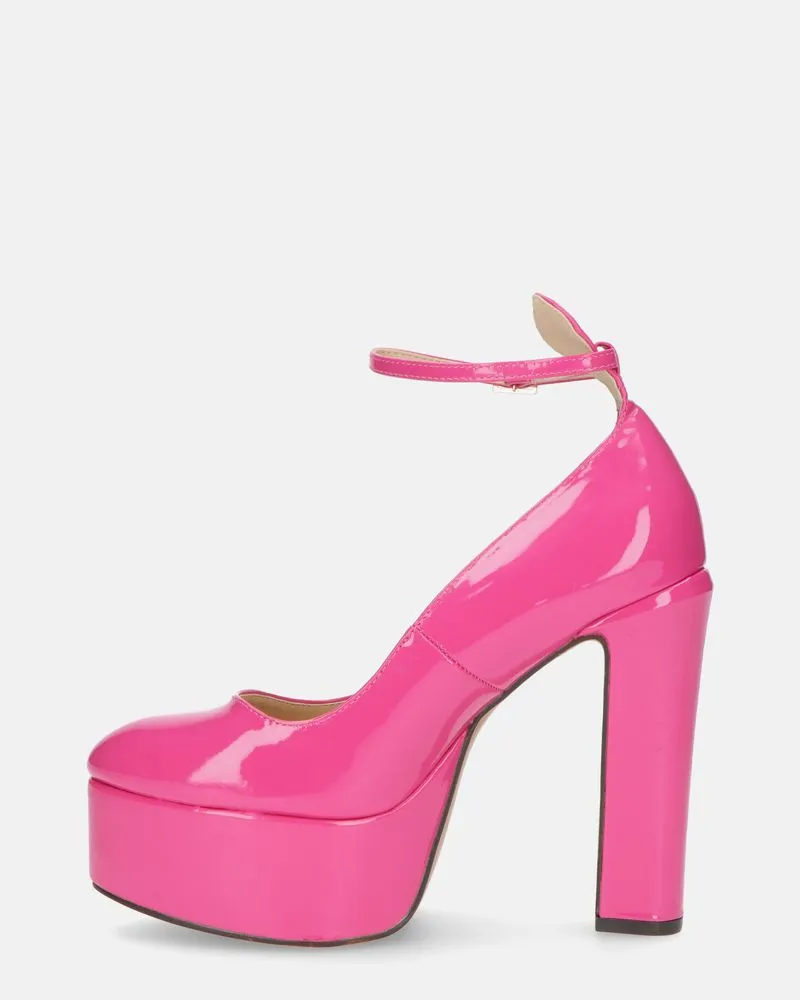 SOLEIL - scarpe con tacco alto in glassy fuchsia