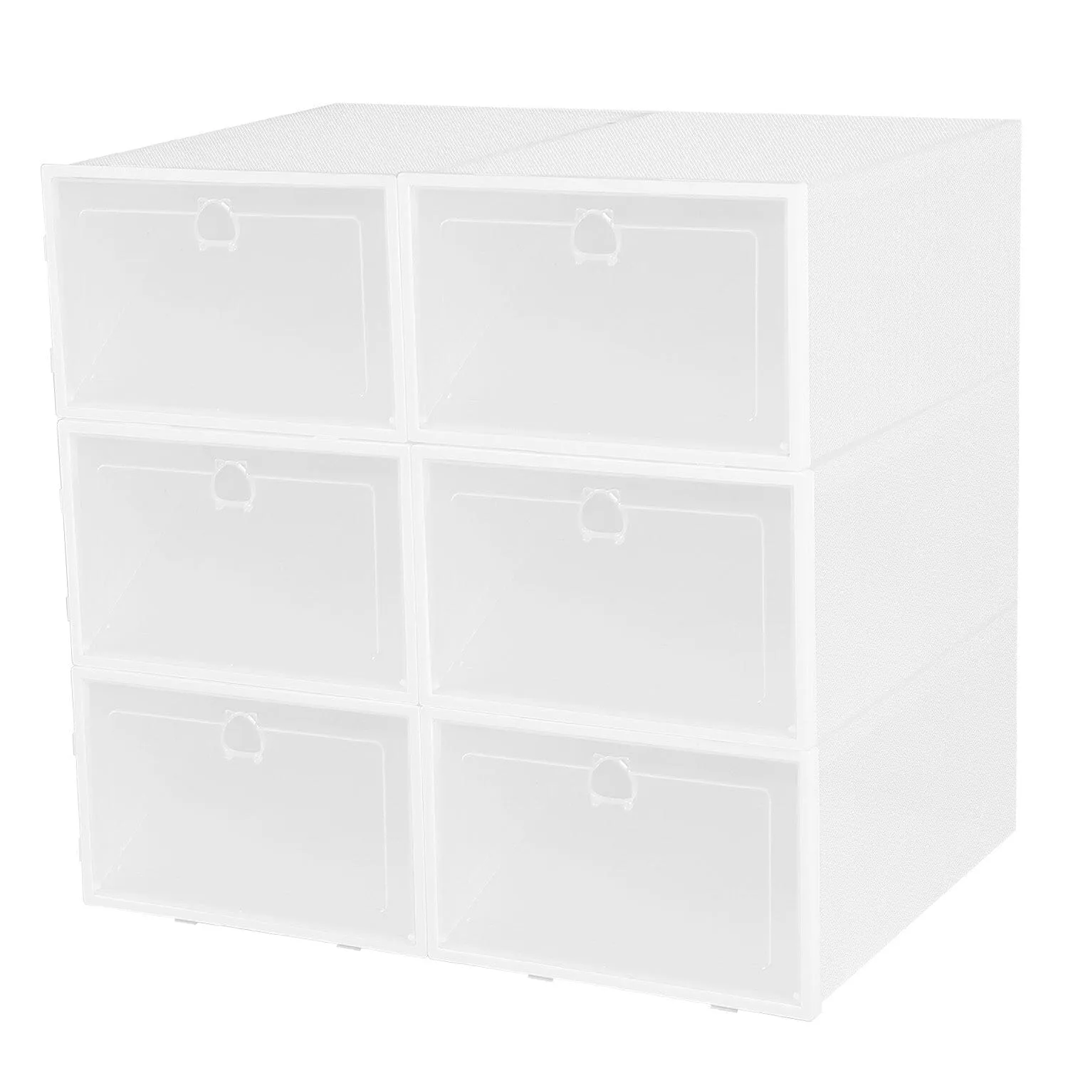 Stackable Shoe Storage Bin Transparent Dustproof