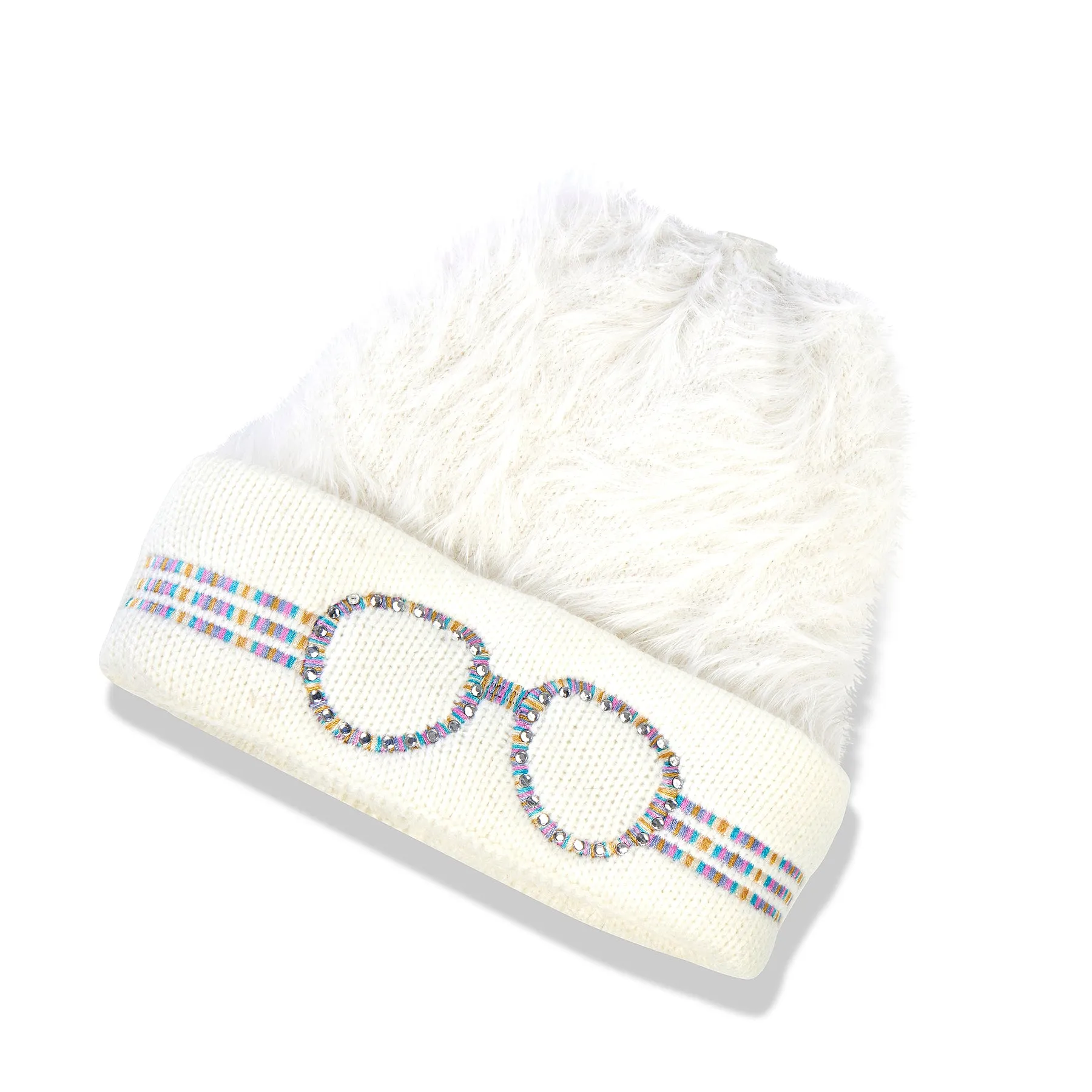 White Snow Knit Kids' Beanie Hat